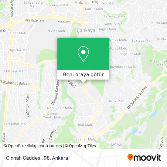 Cinnah Caddesi, 98 harita