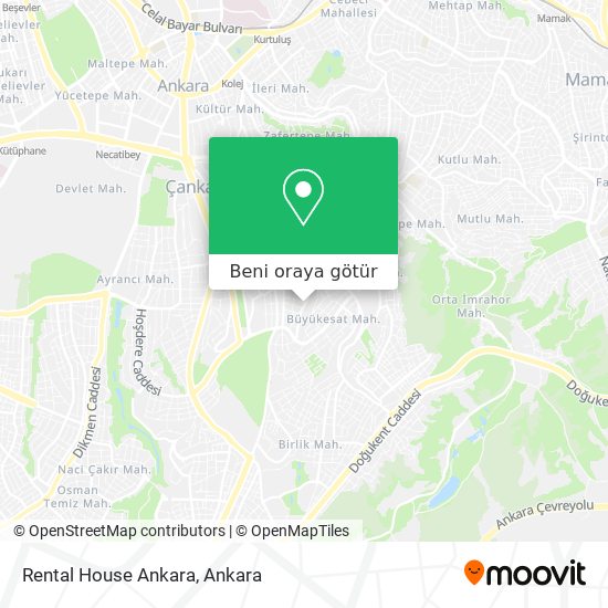 Rental House Ankara harita