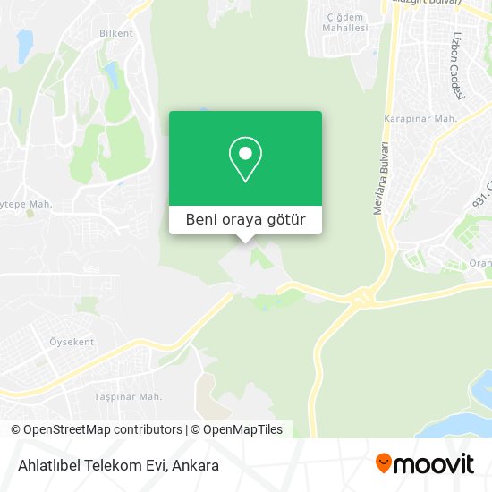 Ahlatlıbel Telekom Evi harita