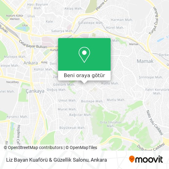 Liz Bayan Kuaförü & Güzellik Salonu harita