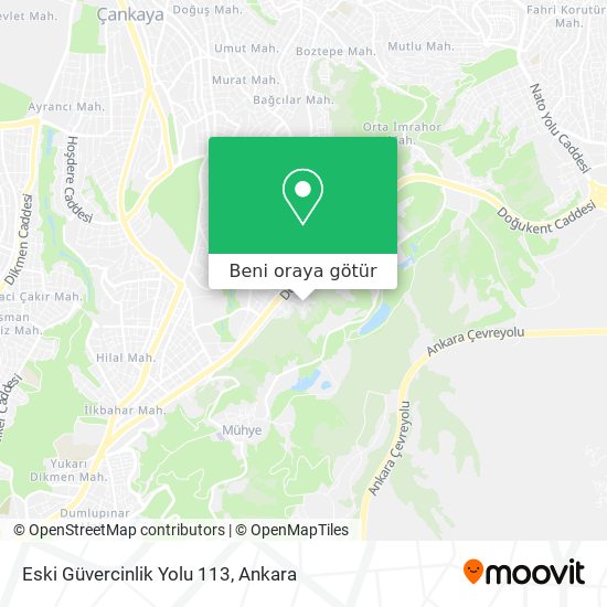 Eski Güvercinlik Yolu 113 harita