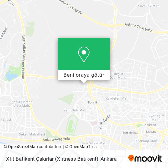 Xfit Batıkent Çakırlar (Xfitness Batikent) harita