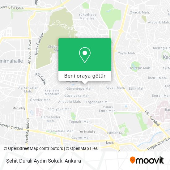 Şehit Durali Aydın Sokak harita