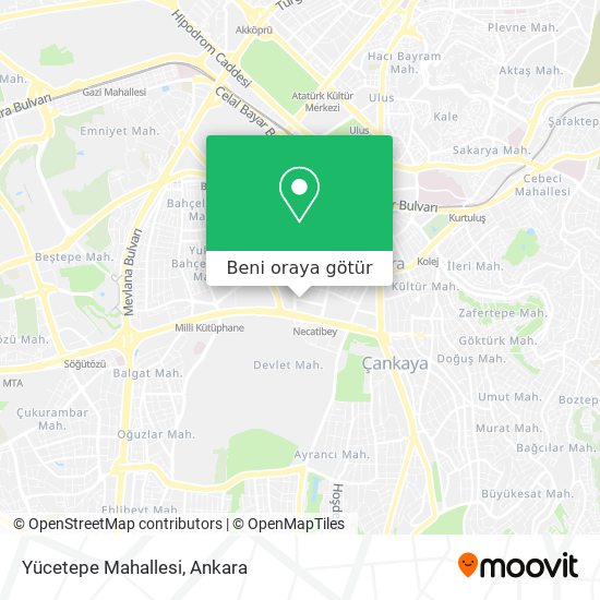 Yücetepe Mahallesi harita