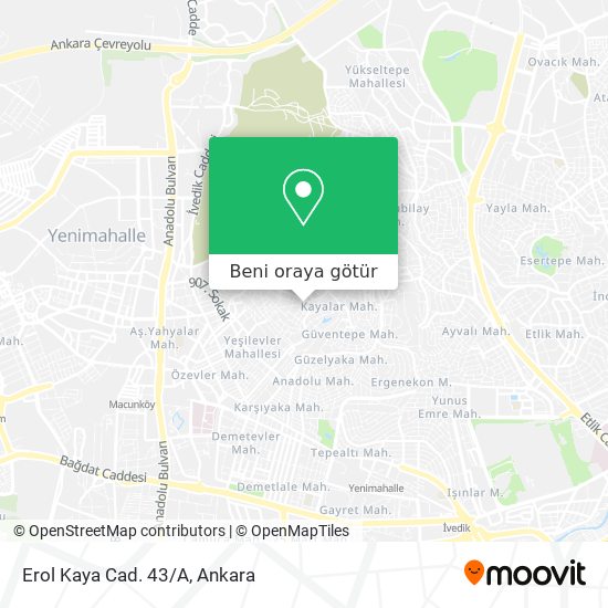 Erol Kaya Cad. 43/A harita