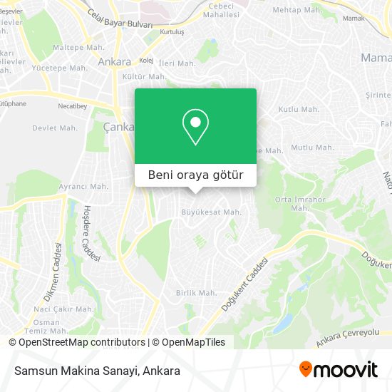 Samsun Makina Sanayi harita
