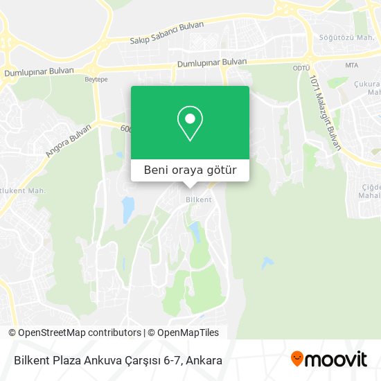 Bilkent Plaza Ankuva Çarşısı 6-7 harita