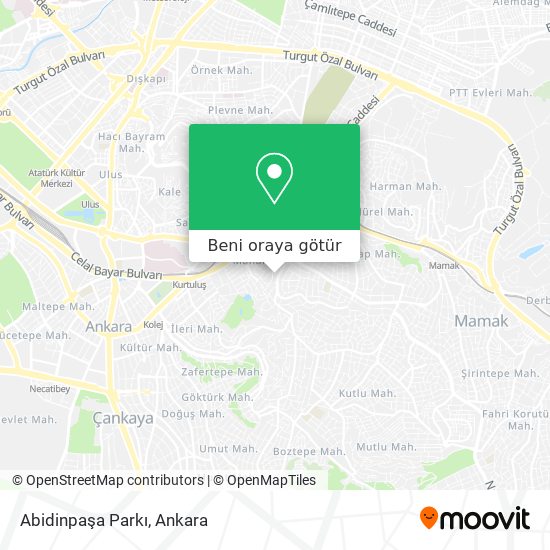 Abidinpaşa Parkı harita
