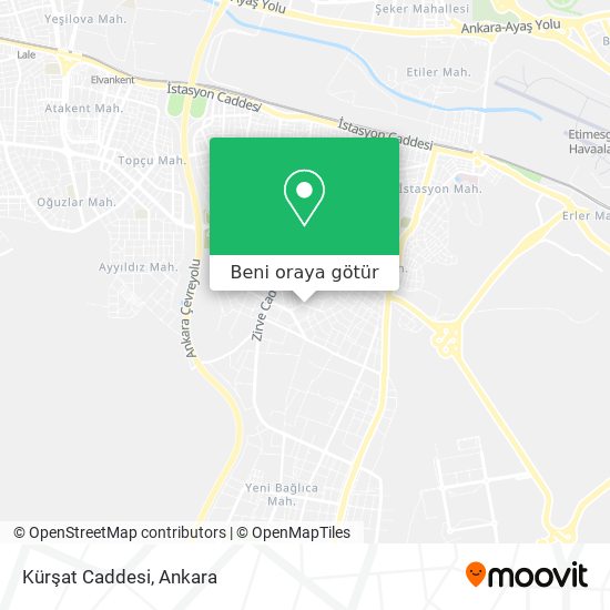 Kürşat Caddesi harita