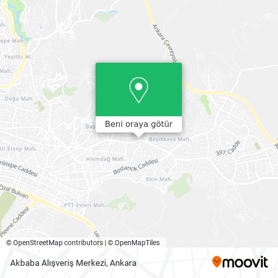 Akbaba Alışveriş Merkezi harita