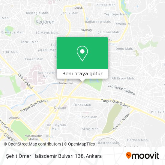 Şehit Ömer Halisdemir Bulvarı 138 harita