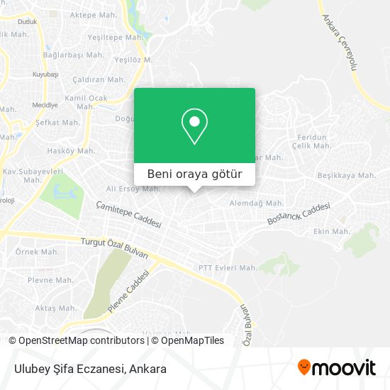 Ulubey Şifa Eczanesi harita