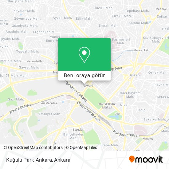 Kugulu Park Ankara Yenimahalle Nerede Otobus Veya Metro Ile Nasil Gidilir