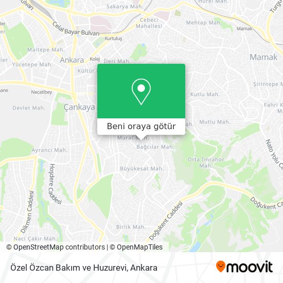Özel Özcan Bakım ve Huzurevi harita
