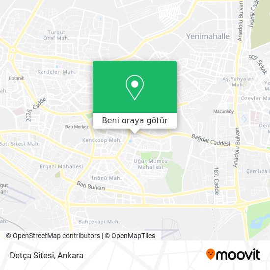 Detça Sitesi harita