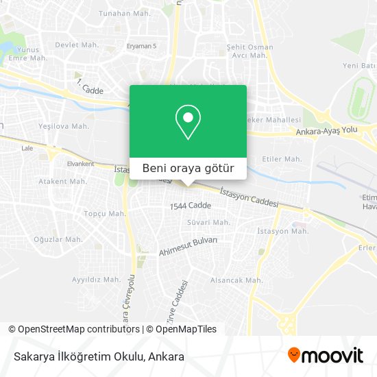Sakarya İlköğretim Okulu harita