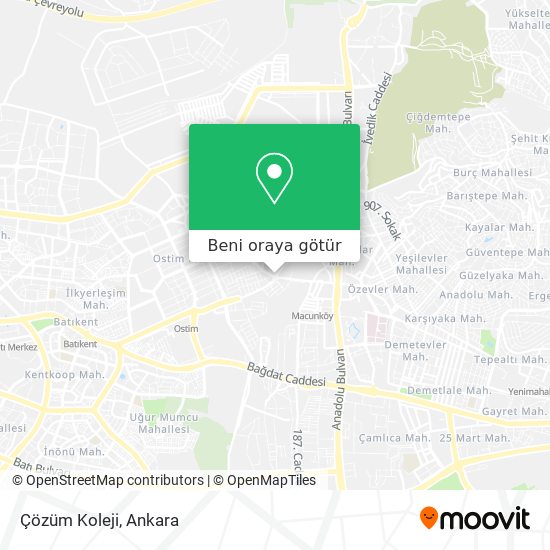 Çözüm Koleji harita