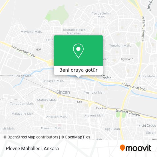 Plevne Mahallesi harita