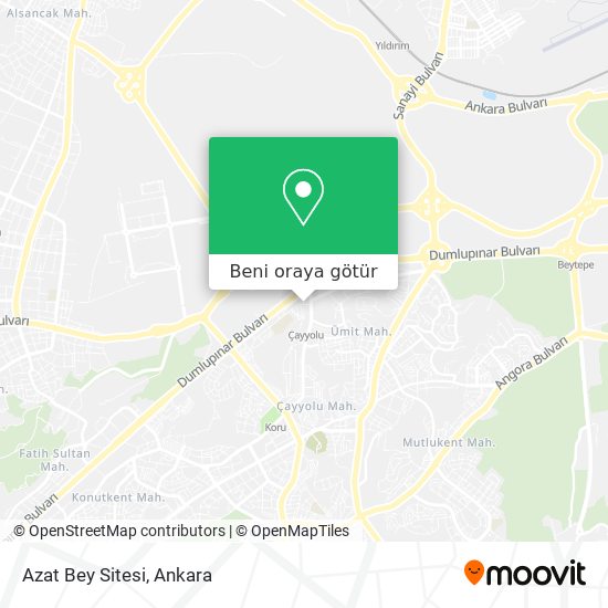 Azat Bey Sitesi harita