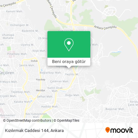 Kızılırmak Caddesi 144 harita