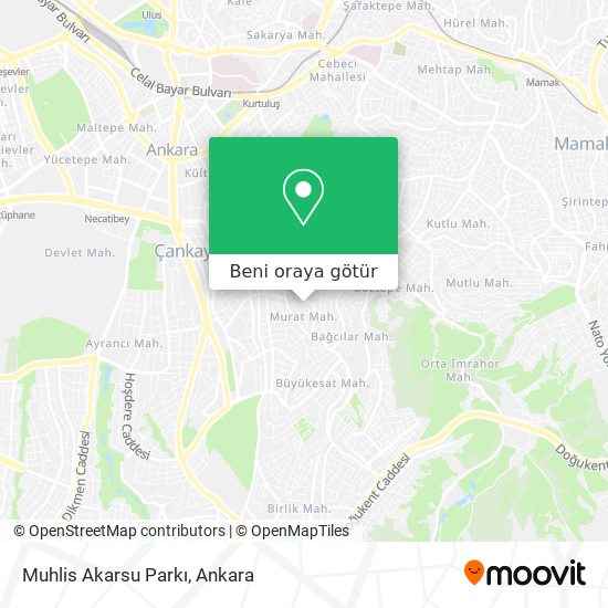 Muhlis Akarsu Parkı harita