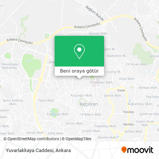 Yuvarlakkaya Caddesi harita