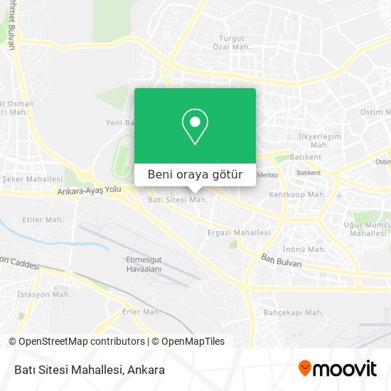 Batı Sitesi Mahallesi harita
