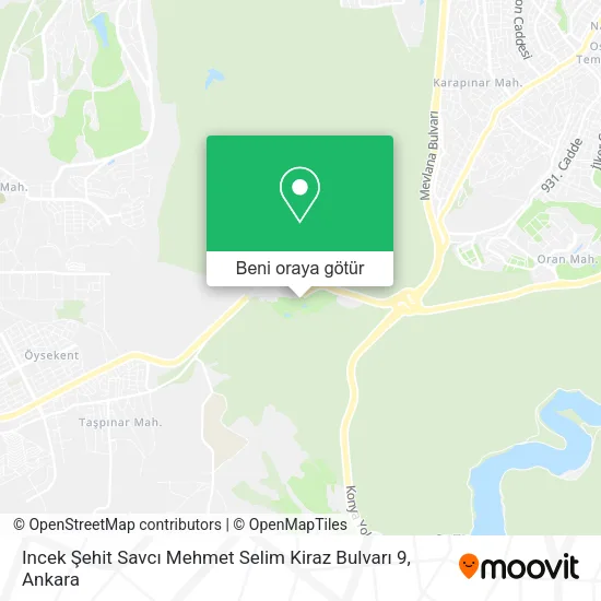 Incek Şehit Savcı Mehmet Selim Kiraz Bulvarı 9 harita