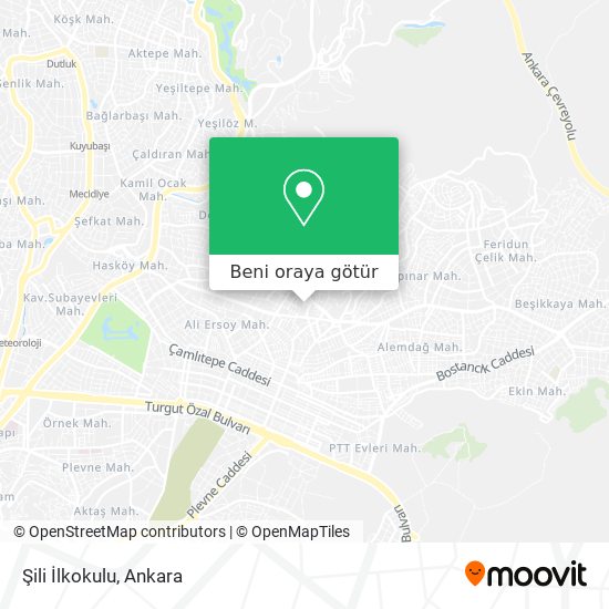 Şili İlkokulu harita