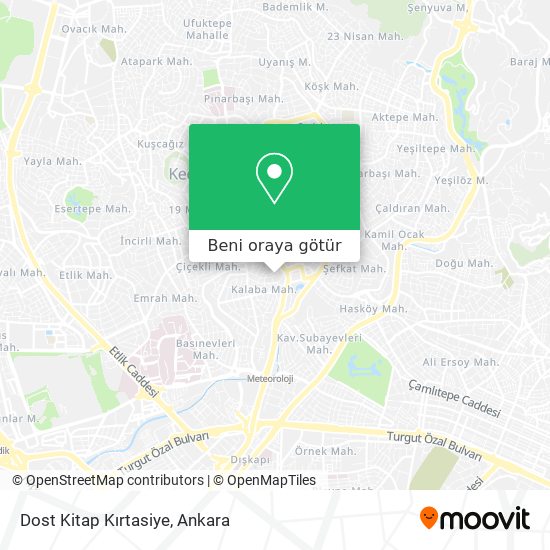 Dost Kitap Kırtasiye harita