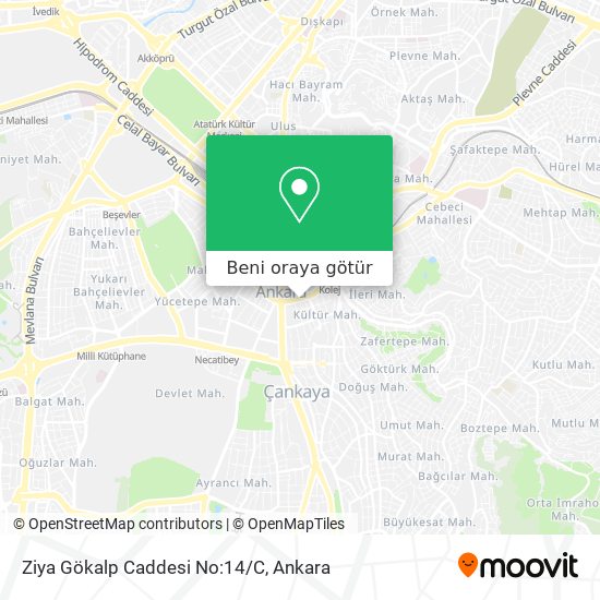 Ziya Gökalp Caddesi No:14/C harita