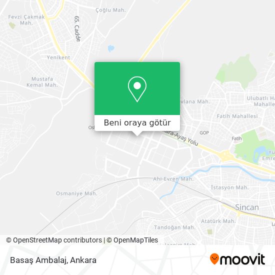 Basaş Ambalaj harita