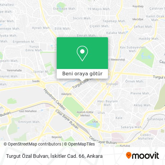 Turgut Özal Bulvarı, İskitler Cad. 66 harita