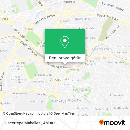 Hacettepe Mahallesi harita