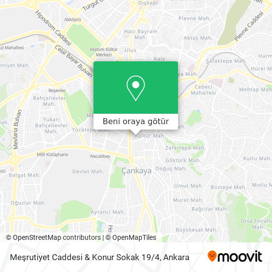 Meşrutiyet Caddesi & Konur Sokak 19 / 4 harita