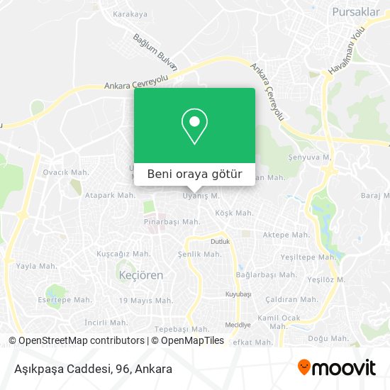 Aşıkpaşa Caddesi, 96 harita