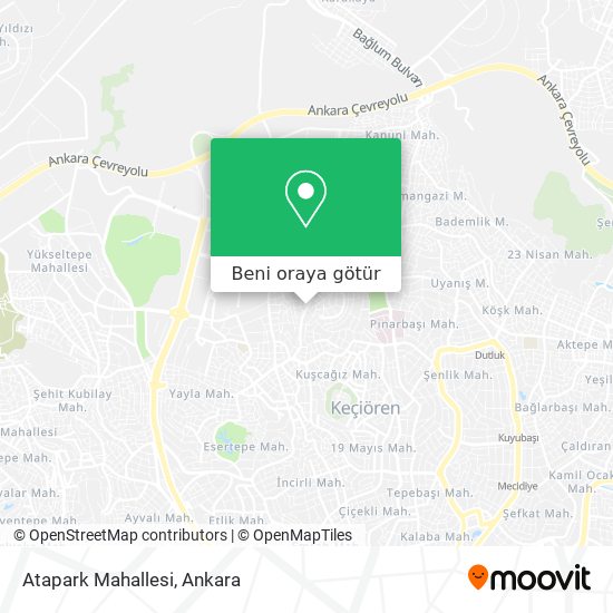 Atapark Mahallesi harita