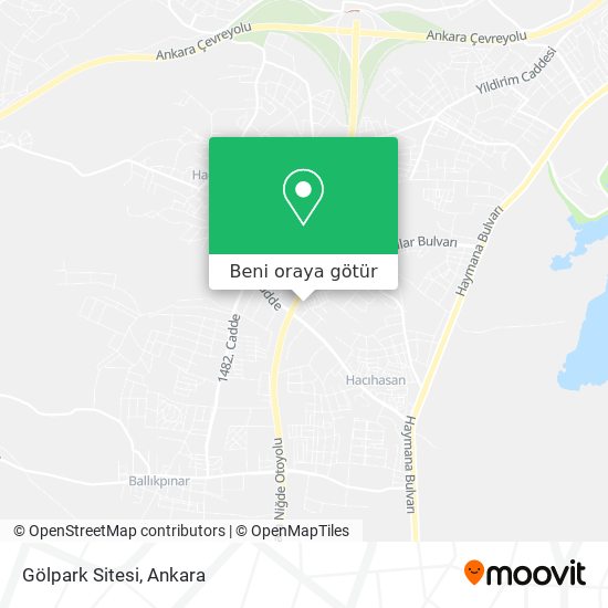 Gölpark Sitesi harita