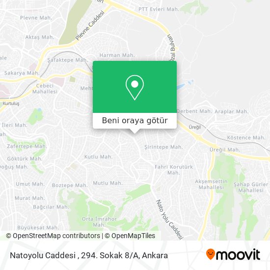 Natoyolu Caddesi , 294. Sokak 8 / A harita