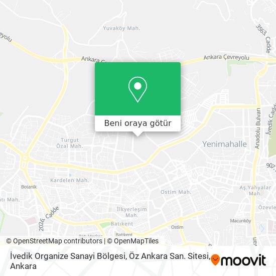 İvedik Organize Sanayi Bölgesi, Öz Ankara San. Sitesi harita