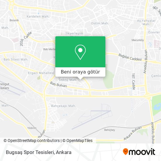 Bugsaş Spor Tesisleri harita