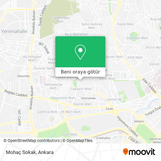 Mohaç Sokak harita