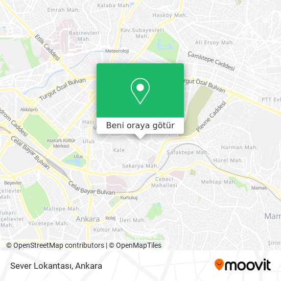 Sever Lokantası harita
