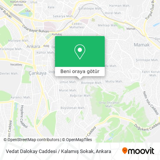 Vedat Dalokay Caddesi / Kalamış Sokak harita