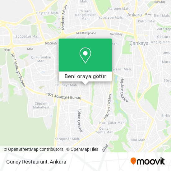 Güney Restaurant harita
