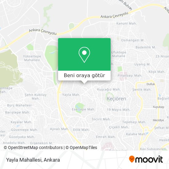 Yayla Mahallesi harita