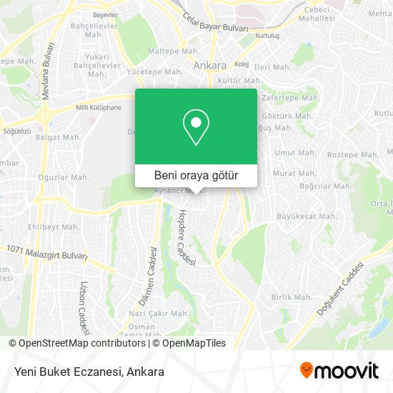 Yeni Buket Eczanesi harita