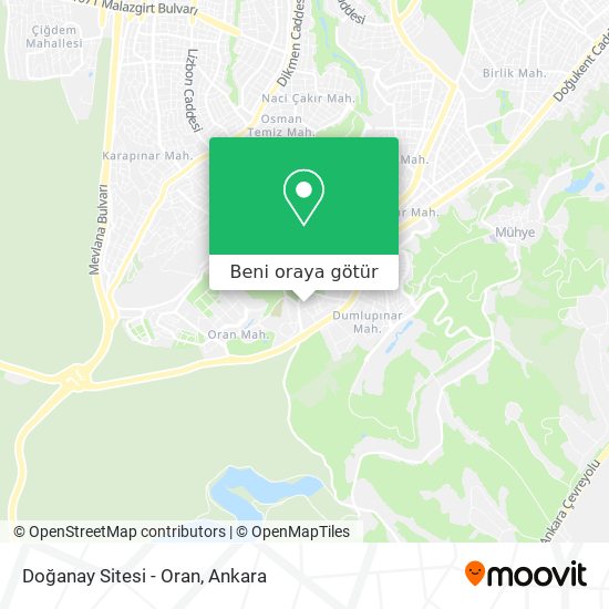 Doğanay Sitesi - Oran harita