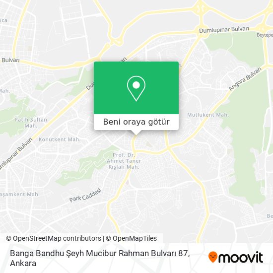 Banga Bandhu Şeyh Mucibur Rahman Bulvarı 87 harita