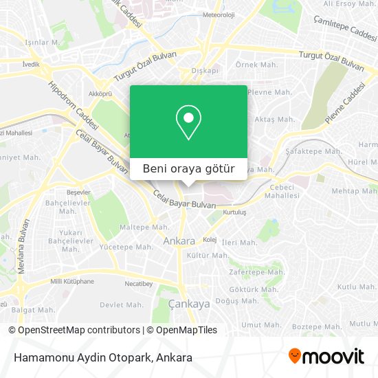 Hamamonu Aydin Otopark harita